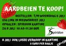 Aardbeien verkoop 8 juli